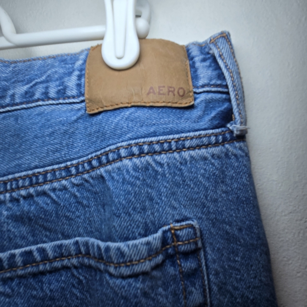 Womens Aeropostale 90's Baggy Jeans Size 12 Destroyed Skater Indie - Picture 4 of 7